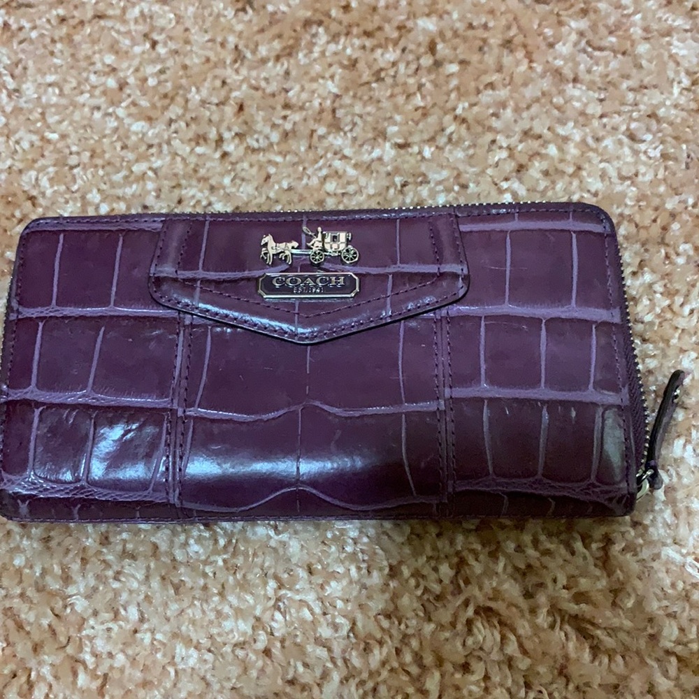 Purple Coach Wallet